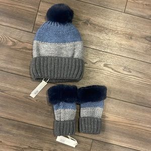 Hat and mitten set